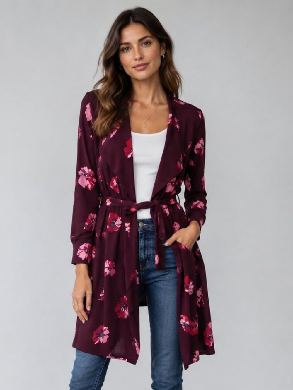 Maison Cinqcent 500 Floral Duster Jacket